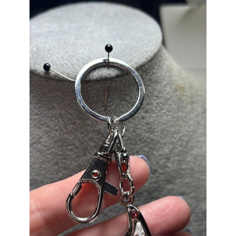 #11. Multi-color crystal Starfish Bag Charm Keyring